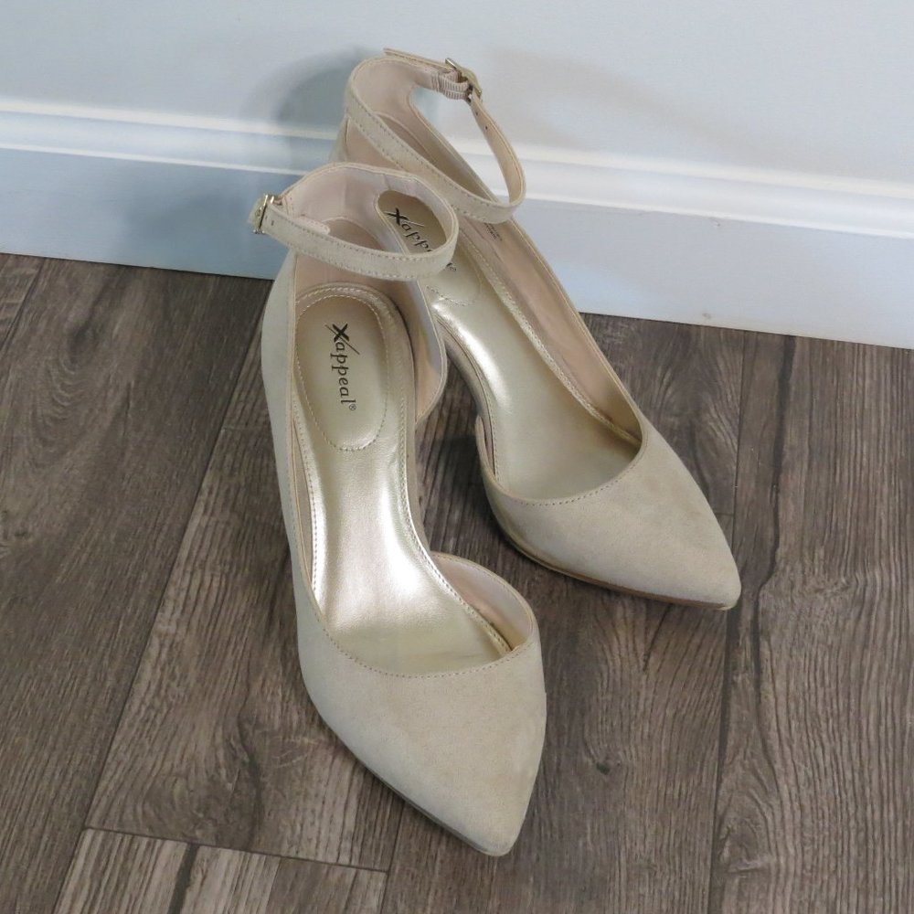 X Apparel Tan Heels